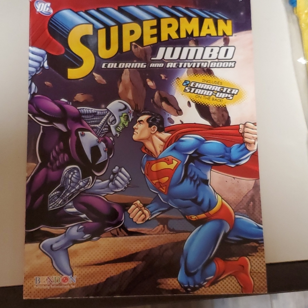 Superman coloring and activity book